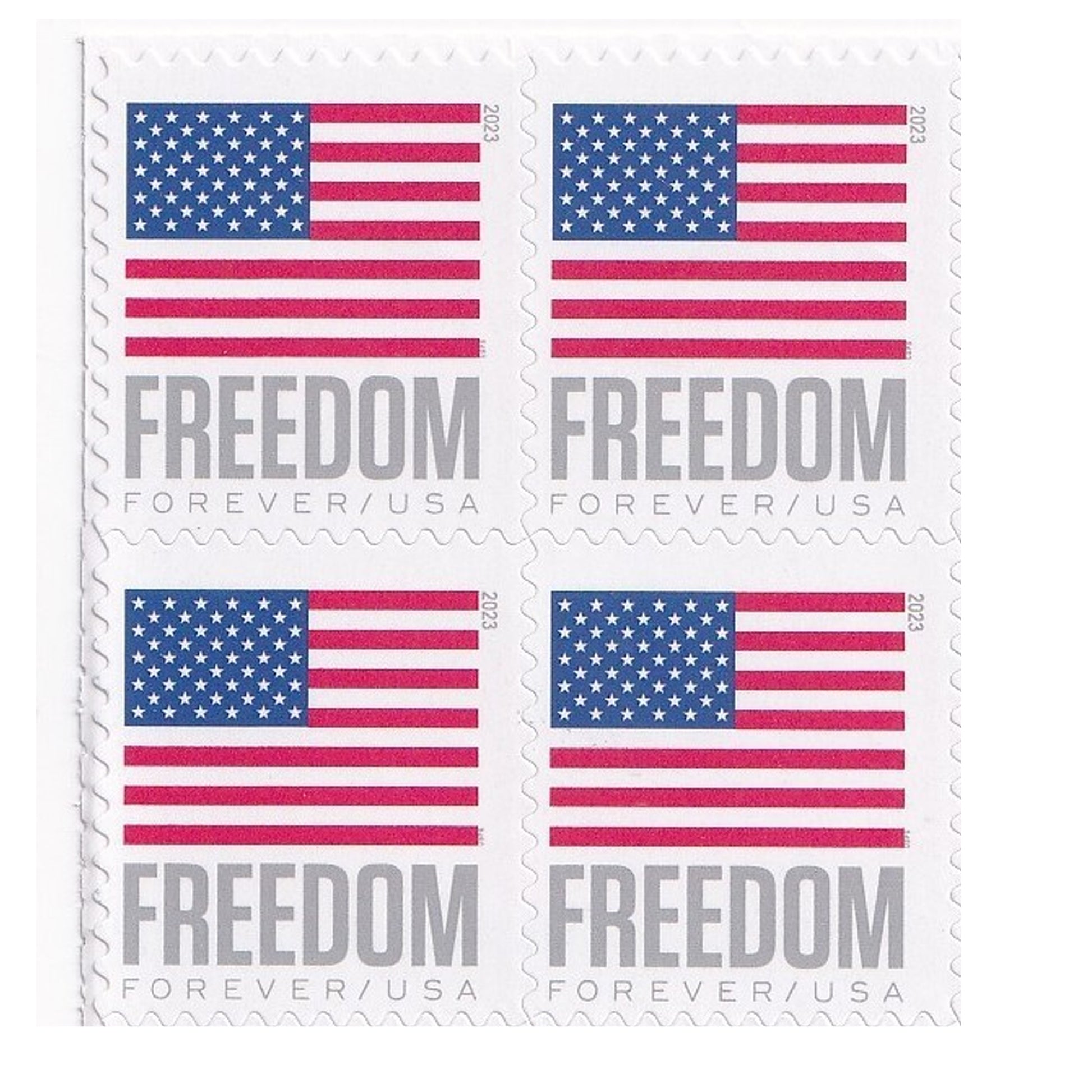 USPS Forever Postage Stamps Booklet of 20 Stamps - Freedom Flags